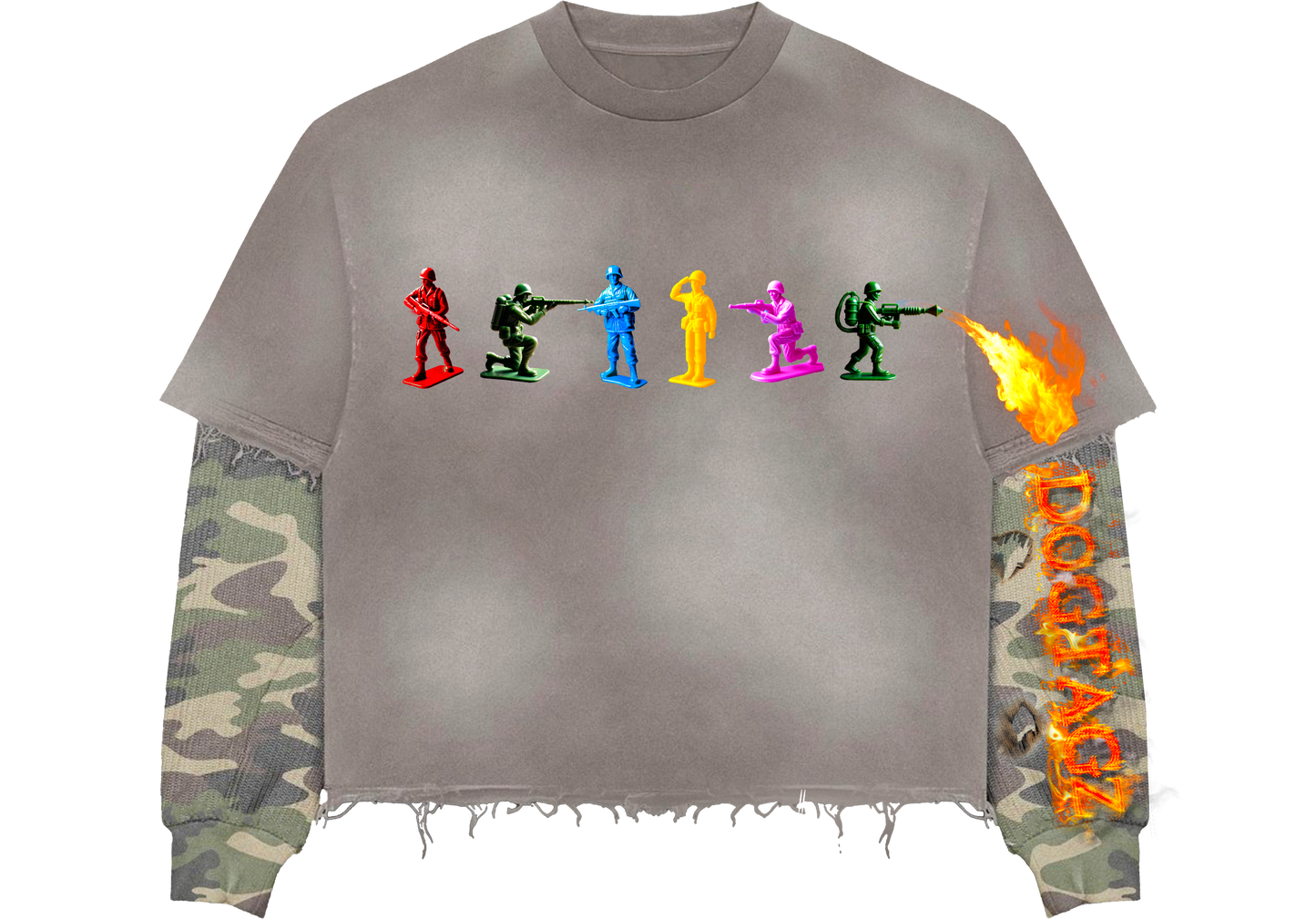 Front Line Tee+Thermal (Gray)